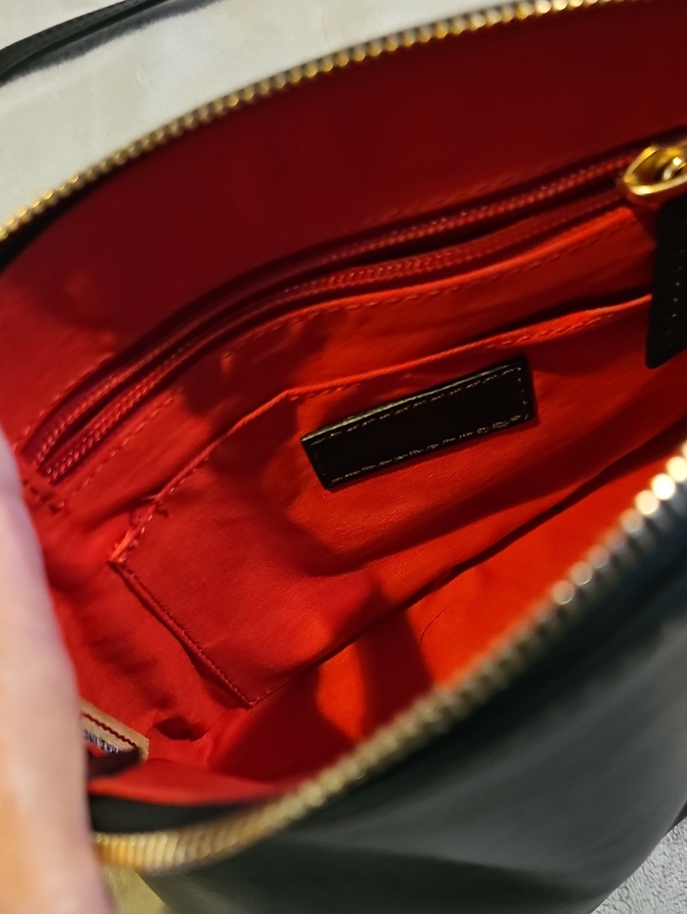 Dooney & Bourke Classic Black Leather Crossbody Bag - Picture 2 of 5